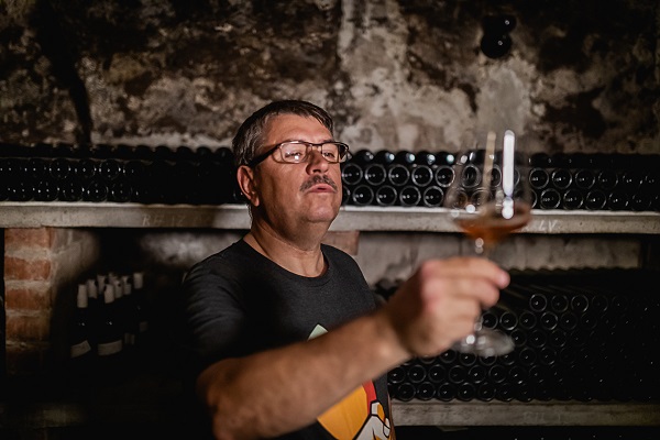 Zorjan in cellar